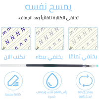 مجموعة مونتيسوري™ من 4 دفاتر خط متنوعة قابلة لإعادة الاستخدام + هدةا